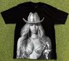Beyonce Renaissance Tour 2023 Shirt Mens Size Medium Black Consent Cowboy Hat Unisex T-Shirt