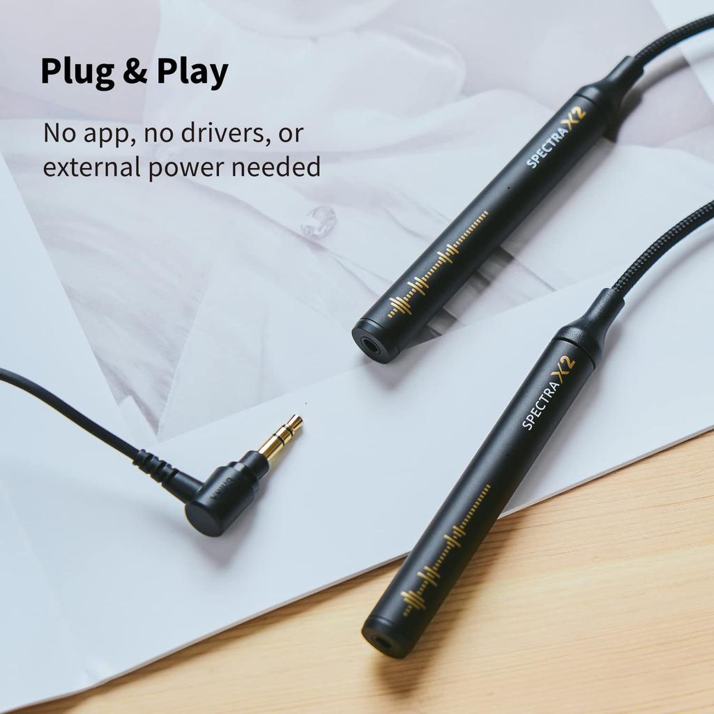 Maktar Headphone Amplifier High Resolution Compatible HiFi Improved Sound Quality Portable Headphone Amplifier Portable Lightning Jack iPhone Earphone