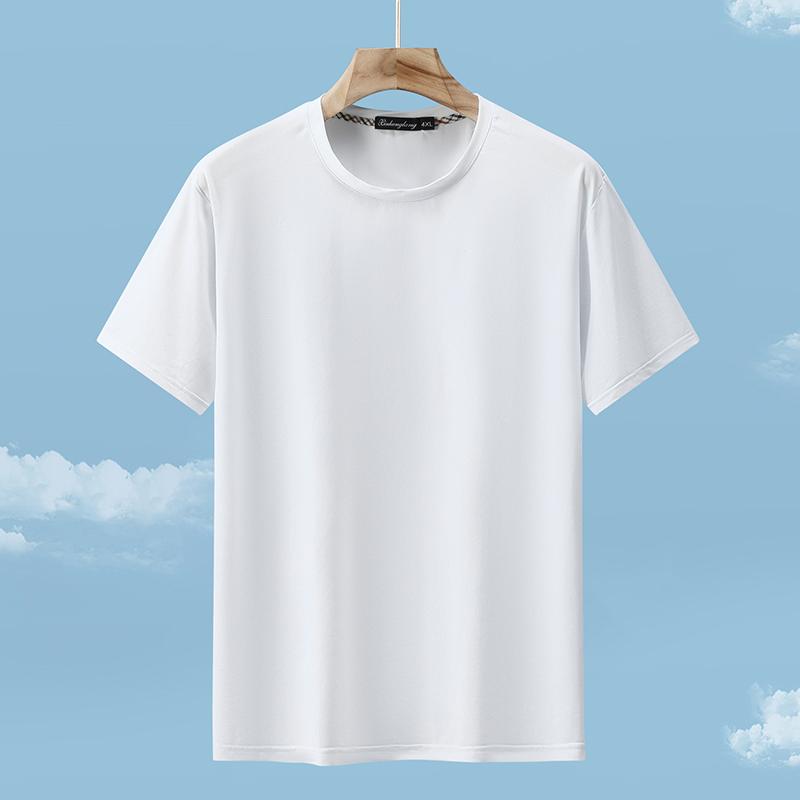 Męska koszulka oversize Letnie topy Plus rozmiar 4XL-13XL Szybkoschnąca czarna koszulka z krótkim rękawem
