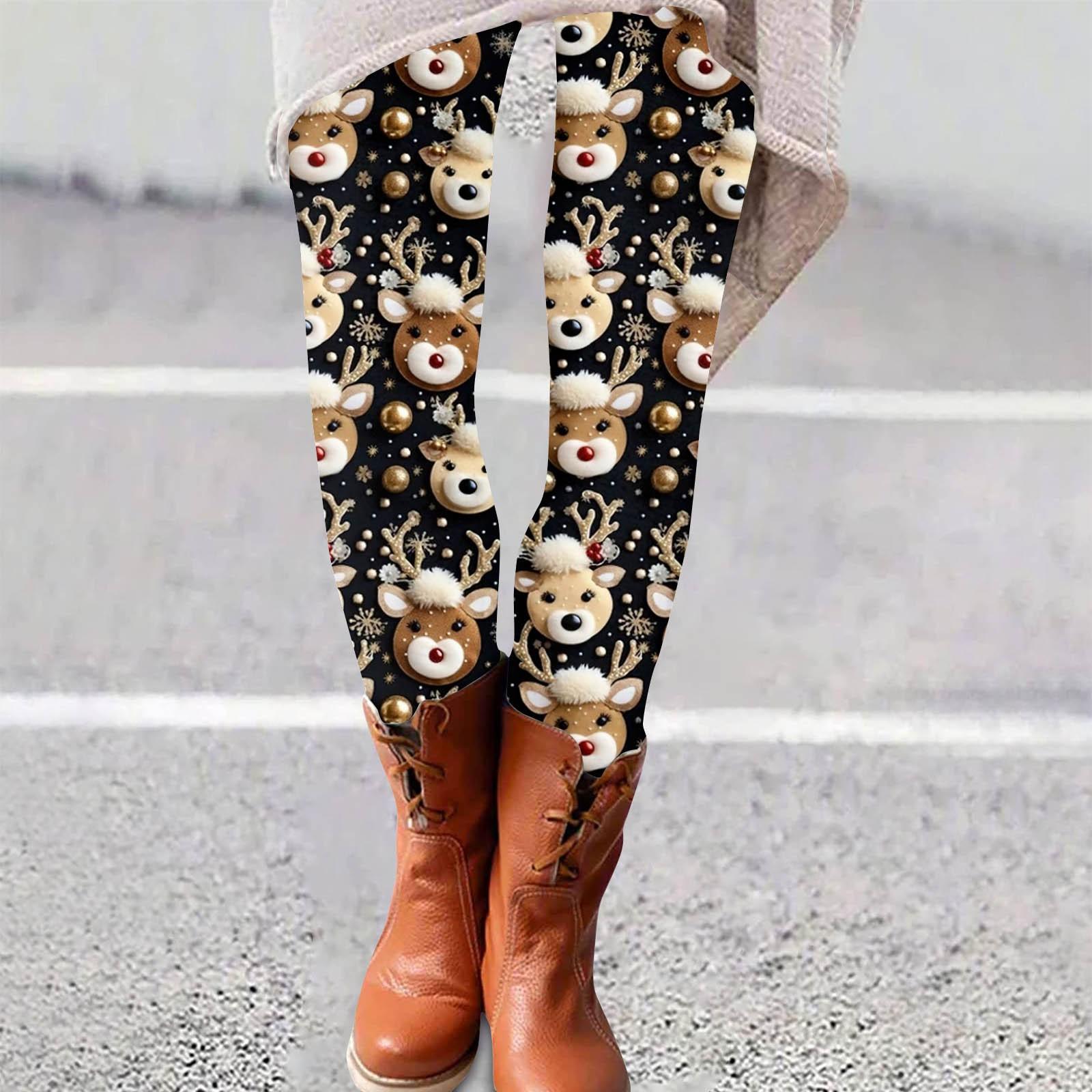 

Жіночі штани. Повсякденні домашні штани для сну з еластичним м’яким низом із різдвяним принтом M чорний