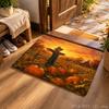 Halloween Pumpkin Ghost Door Mat Non-Slip Entry Rug Porch Party Floor Carpet Home Decor