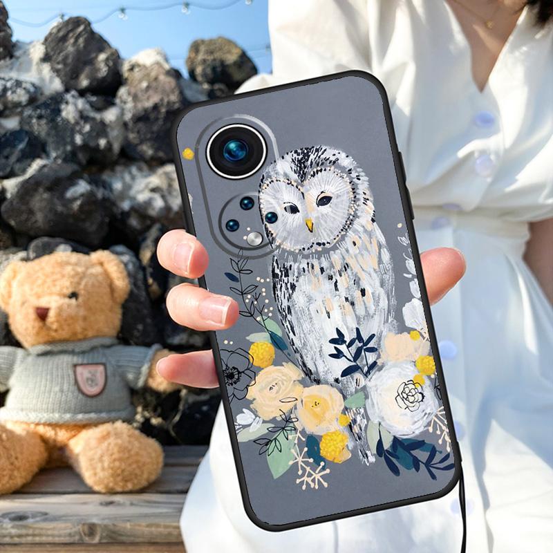 Cute Owl Cartoon Cover For Honor Magic 6 5 Lite Pro 50 70 90 Honor X8b X9b X6 X7 X8 X9 X6a X7a X9a X8a Case