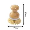 Multi-functional Bamboo Dishwashing & Pot Cleaning Brush with Short & Long Handles for Non-scratch Kitchen, Fruit, and Vegetable Cleaning