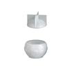 3D Embossed Pattern Snowflake Candle Cup Mold Ball Shape Berry Embossed Jar Mold  Easy Demold