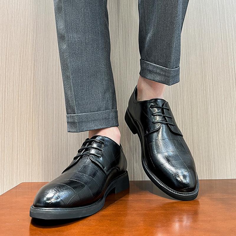 Leather Shoes Men'S Spring Youth Breathable Trend British Business Dress Versatile Casual Shoes 66773-P