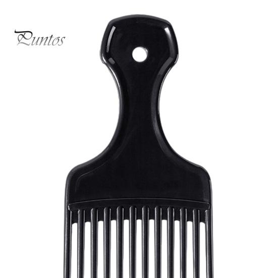 Pettine per Acconciatura Uomo Donna, Denti Larghi Sollevante Districante, Plastica Afro Riccio, Spesso