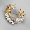 Crystal Wheat Ear Brooch, High-end Women's Delicate Brooch, Retro High-end Style, Suit Coat Accessory Pin