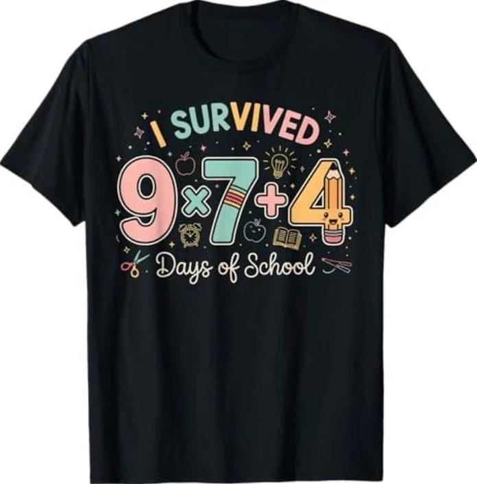 Funny Six Seven 67 Days of School Meme Math Teacher 6 7 T-Shirt 2XL
