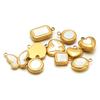 5pcs Stainless Steel Heart Shell Charms  Butterfly Pendants for DIY Jewelry Supplies Women Necklace Findings Earrings Making