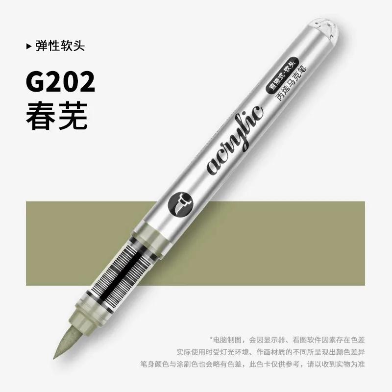 GRASP 120/1 Colors Acrylic Paint Pens Markers Brush Tip Paint Markers for Rock Painting Wood Stone,Christmas DIY Art Supplies