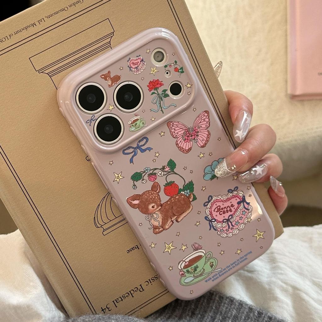Retro-style Illustrated Phone Case for iPhone 16, iPhone 17, and iPhone 17 Pro Max