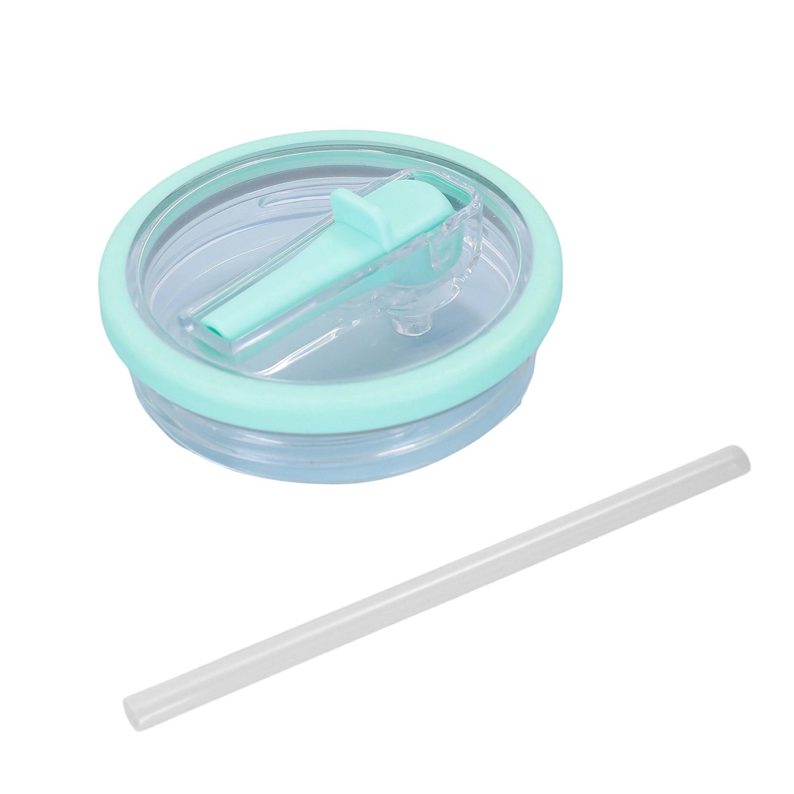 

Leakproof Cup Cover 40oz Tumblers Flipping Straw Lid Replacement 40oz Water Bottles Lid with Straw Reusable Tumblers Cover м ята зелений колір