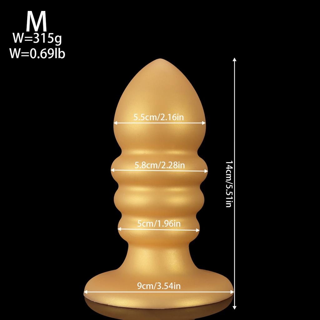 Silicone Thread Bead Anal Plug  Posterior Chamber Expansion Anal Vibrator