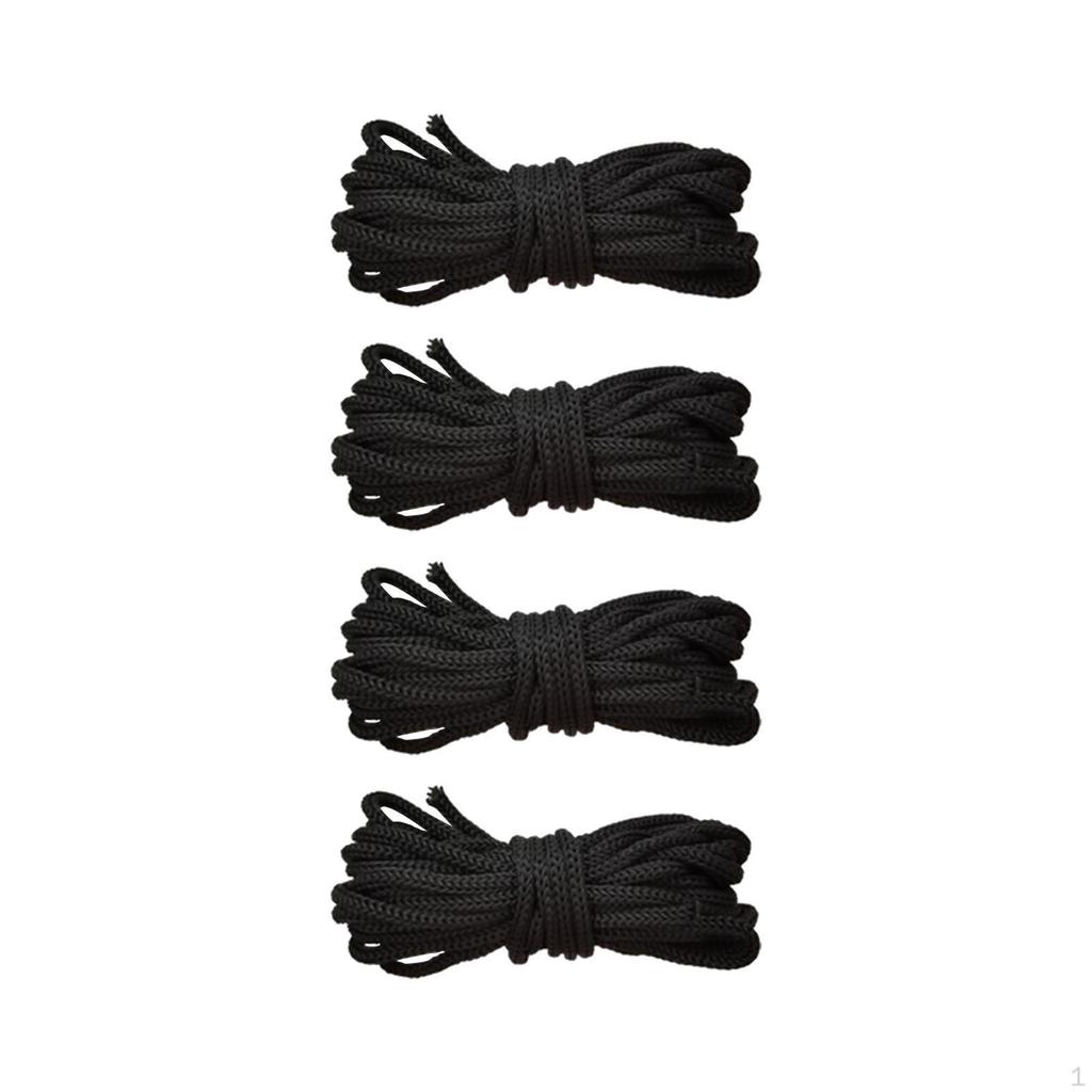 4 Pieces Trampoline Netting Ropes,Replacement Heavy Duty 460cm Cords Repair Maintain