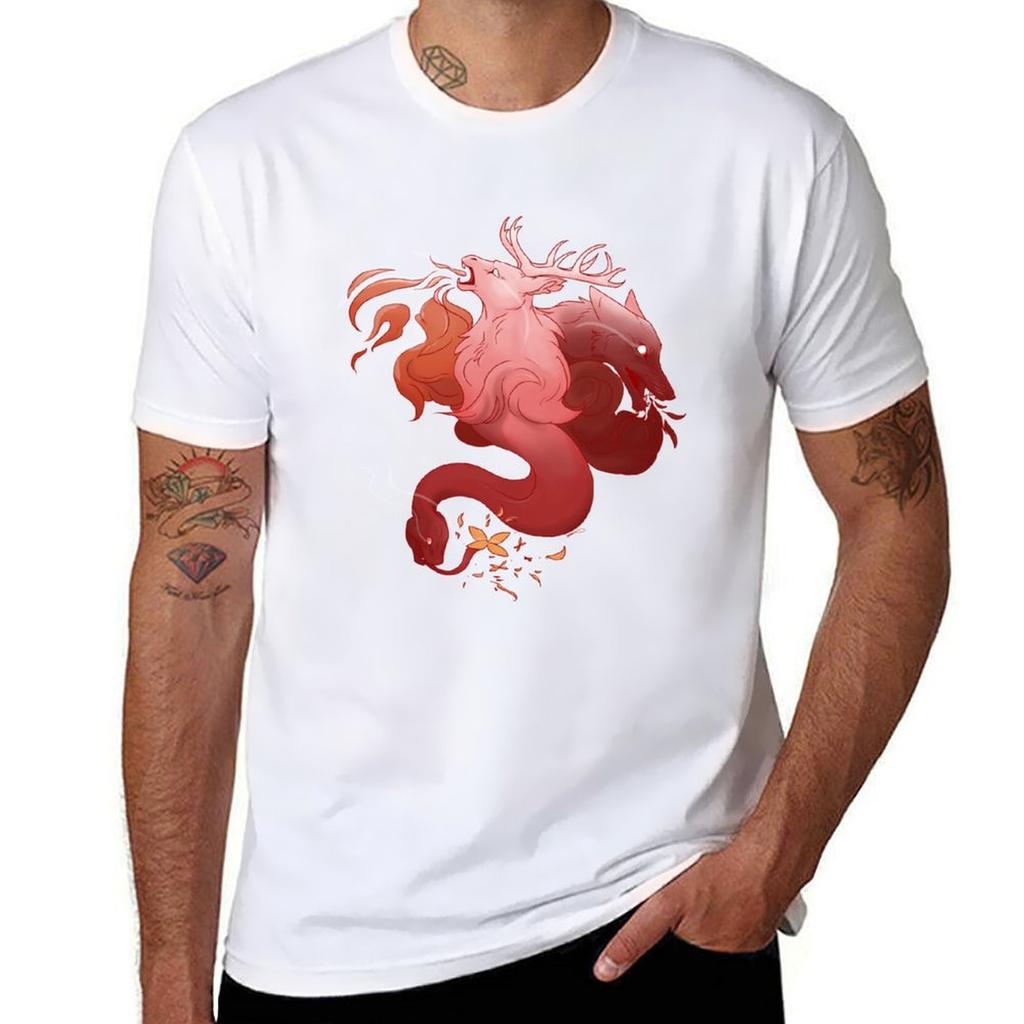 Food Chain Animal Design Tshirt Big Size Daily Wear Tshirt