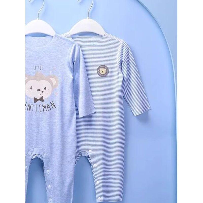 Modal Spring and Autumn Boneless Air Conditioning Baby Jumpsuit