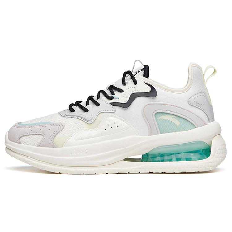 

Anta Textile, Synthetic Leather Wear resistant And Lightweight Low top Casual Shoes Women s White Gray Green 122138812-5 36