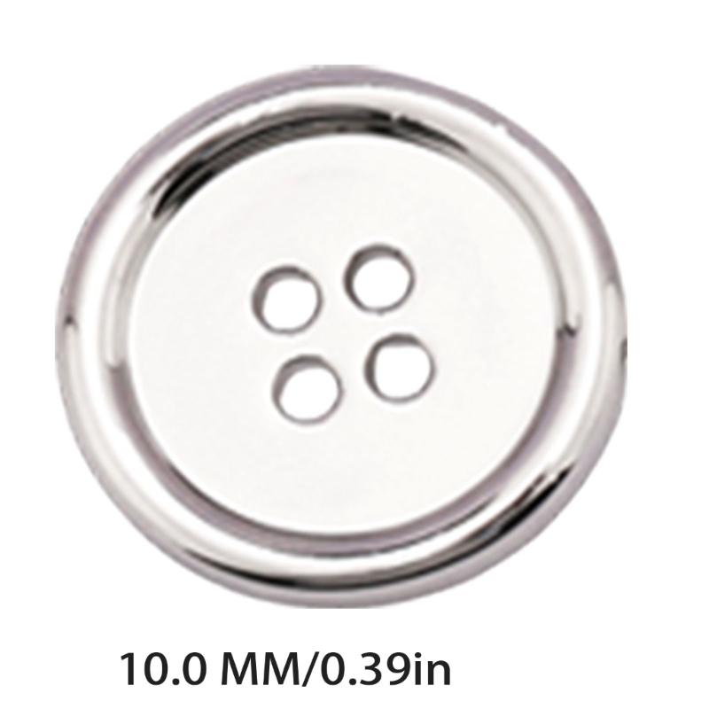 Sturdy Alloy Four Hole Button Ideal for Clothing Sewing Craft and Applications