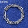 925 Sterling Silver Fashion Jewelry Grape Beads Bracelet