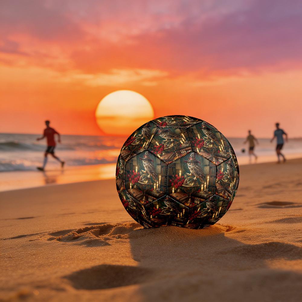 1pc Magical Library Theme Soccer Ball Football, Size 5, Lightweight PVC, Outdoor Training Soccer Ball,Sports Gift T6145