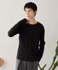 WEGO Ribbed Long Sleeve Solid Perfect for Simple Size Black Men's Tight-Fit T-Shirt, Color, Fall, Design, Gift, L,