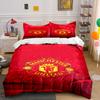 Manchester United Logo Design. Bettwäsche-Sets Bettbezug-Sets Bettbezüge Kissenbezüge(1*Bettbezug 2*Kissenbezüge ohne Bettdecke)
