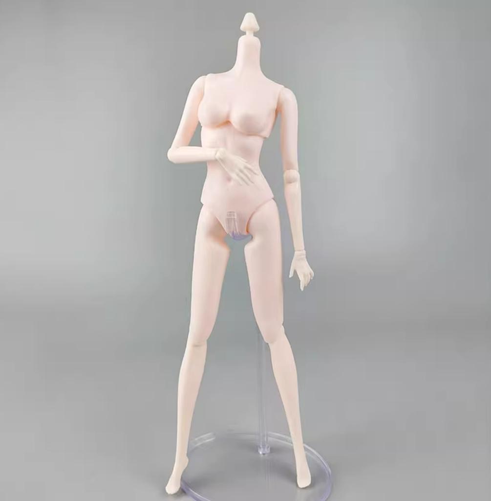 1/6 Super Model Doll Body Joints Movable Solid Doll 30cm Replacement Body For FR/IT Doll Heads Light Beige Pink White Skin Tone