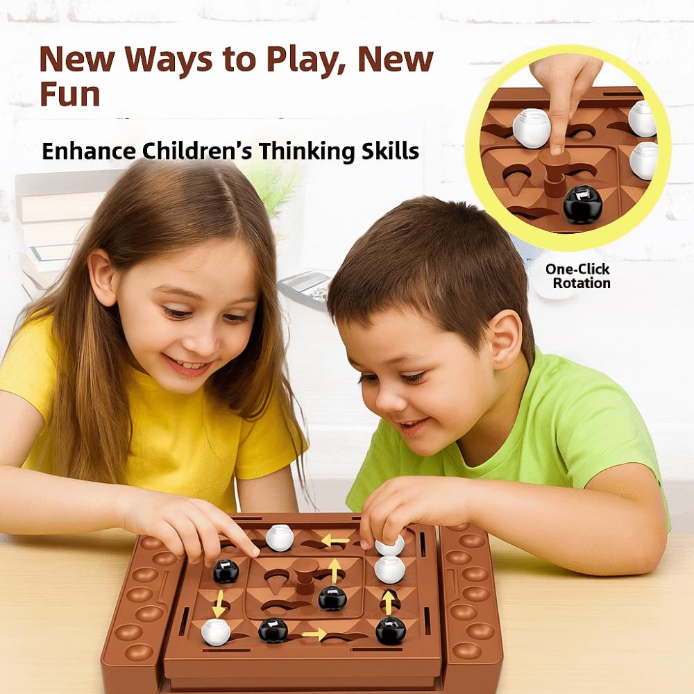 Intelligent Black White Chess Interactive Touch Flip Strategy Board Game Party Game