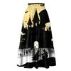 Women's Floral Print Skirt with Elastic Waist and Drawstring Casual Vacation