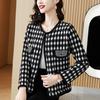 Casual Coat Cardigan Female 2023 Early Spring Long Sleeve Women Knitted Cardigan Round Neck Loose Short Coat Cardigan Female Top