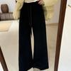 2025 Winter Korean High-Waisted Micro-Flare Pants: Versatile, Loose, Age-Reducing Women's Straight-Leg Trousers