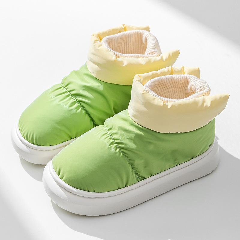 Medium High Top, Cotton Shoes, Waterproof Shoes, Warm Shoes, Contrasting Colors, Men's and Women's, Couple's Shoes, External Shoes, Non Slip Shoes