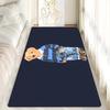 Cute Teddy Bear Happy Floor Mat Bathroom Mat Kids Room Bedroom Decoration Balcony Anti-Slip Doormat Living Room Welcome Rug INS