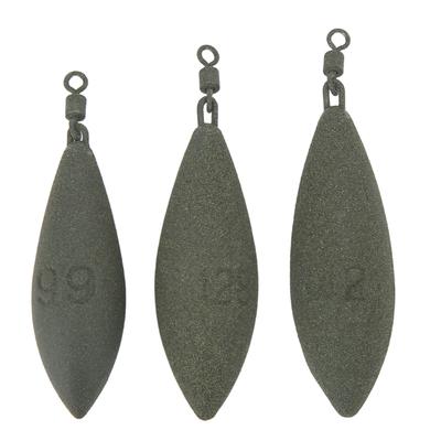 3pcs Fishing Casting Sinkers Weights Kit Rotation Olive Drop Fishing Sinker Fishing Gear for Seawater Freshwater