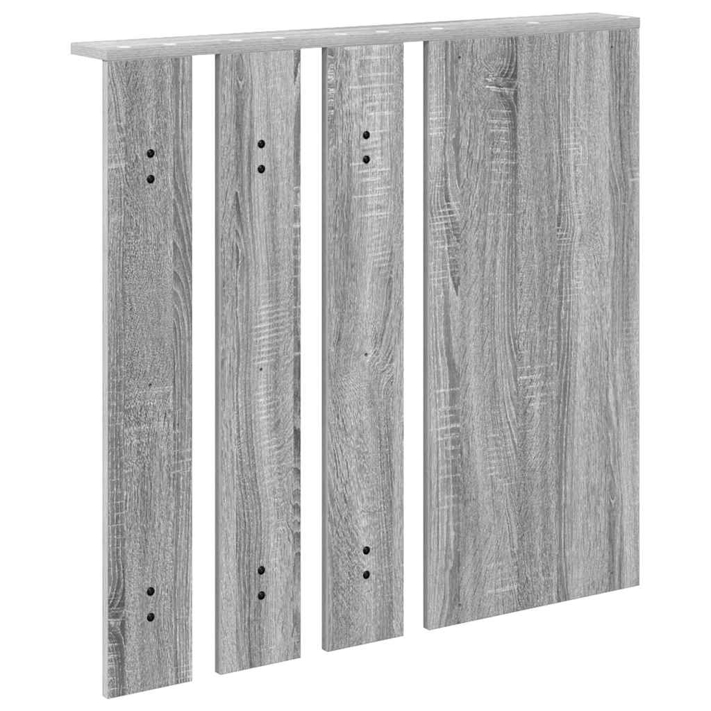 Wall Mounted Coat Rack in Grey Sonoma 84 x 10 x 80 cm