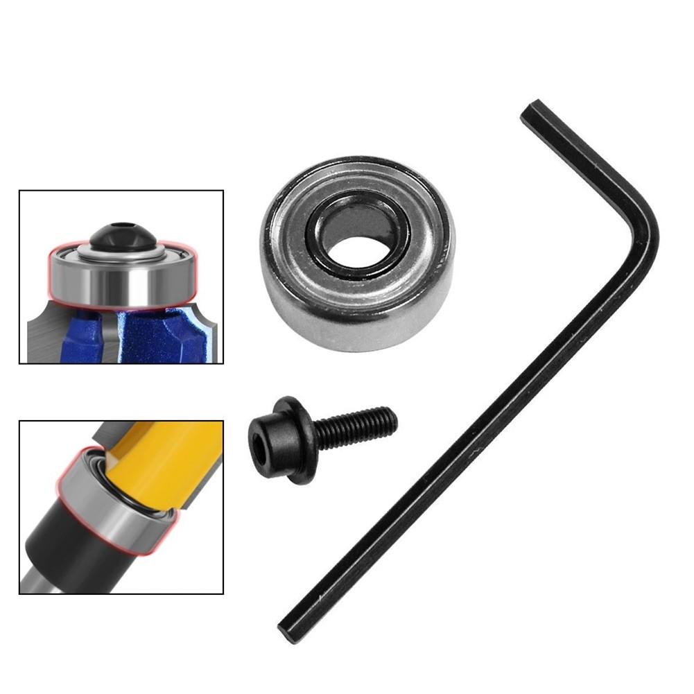 Router Bit Bearing 11pcs/Set Attachment Ball Bearings Guide