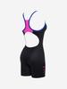 Toneidoseupocheu Soft Black Blue Women'S Indoor Half-Body Swimsuit