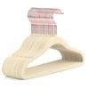 Plastic Suede Baby Clothes Hangers With Nonslip Design For Kids Storage And Organization