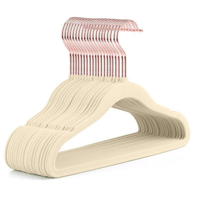 Plastic Suede Baby Clothes Hangers With Nonslip Design For Kids Storage And Organization