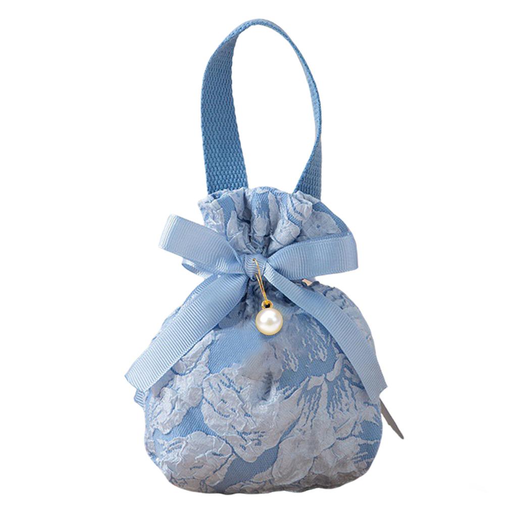 1PC Fabric Bag Traditional Chinese Wedding Drawstring Candy Gifts Packaging Bag For Wedding Birthday Party Decor Jewelry Pouches