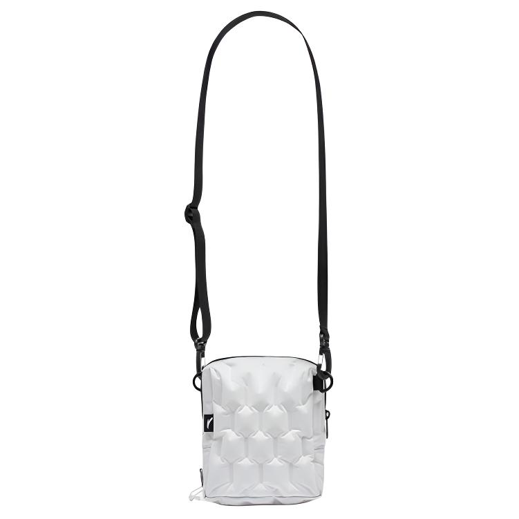 Anta Fashionable Versatile Inflatable Collision-Resistant Fabric Crossbody Shoulder Bag Unisex bags White 3824371801-1 White