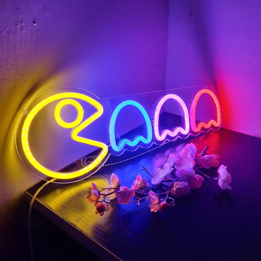 Anime Neon Signs USB Powered Dimmable LED Neon Light for Kids Bedroom Game Room Man Cave Wall Home Decor Birthday Gift