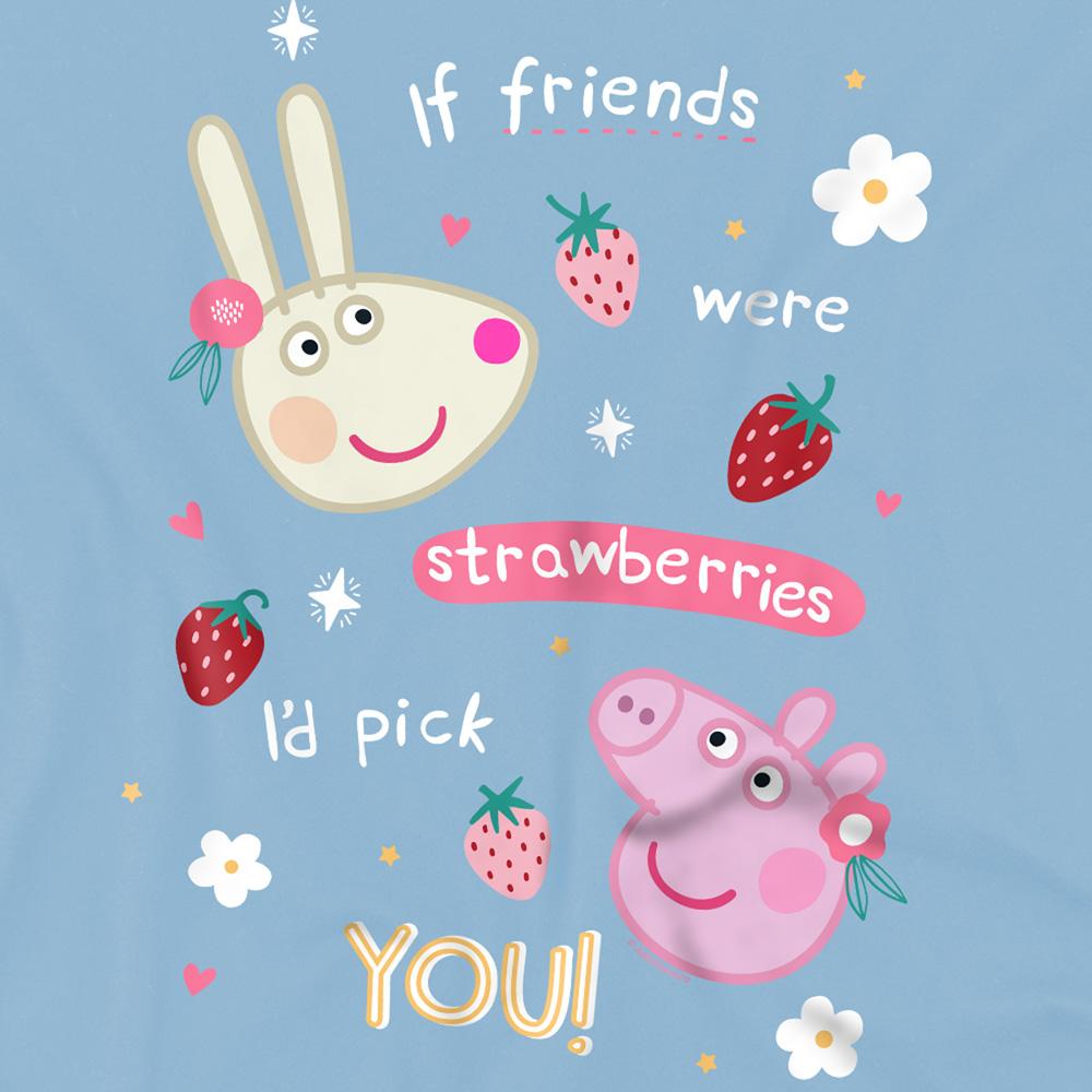 Peppa Pig Childrens/Kids Friends Strawberry T-Shirt