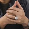 EUEAVAN Zegel van De Zeven Aartsengelen Ring Salomo Kabbala Talisman Hexagram Ringen voor Mannen Geheimen van het Universum Amulet Sieraden