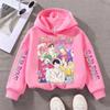 Hoodies Sweatshirts Girls Children's Comfortable Cartoon Printed Sports Shirt Girls' Color Comfortable Casual Hoodie