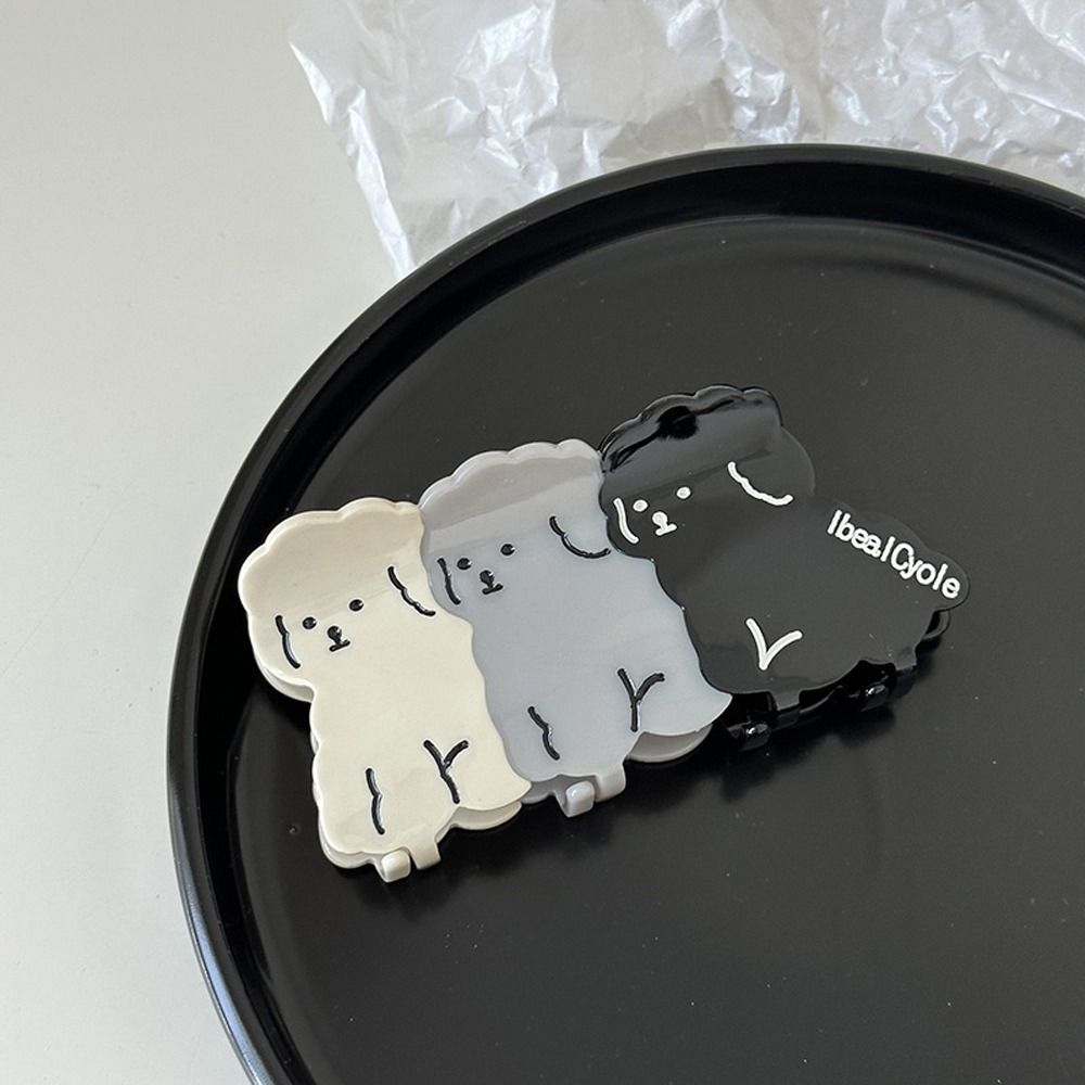 Acetate Hair Clips Puppy Dog Hair Pins Elegant Ponytail Holders  Women