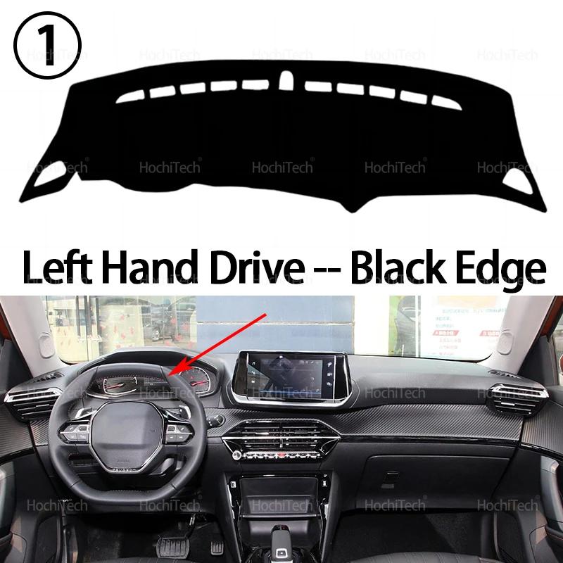 

For Peugeot 2008 E-2008 208 E208 GT 2019-2022 Dashboard Cover Avoid Light Pad Instrument Platform Cover Mat Carpet Accessories