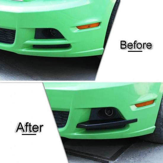 Front Fog Light Lamp Eyebrow Cover Trim For Ford Mustang 2010-2014 Carbon Fiber