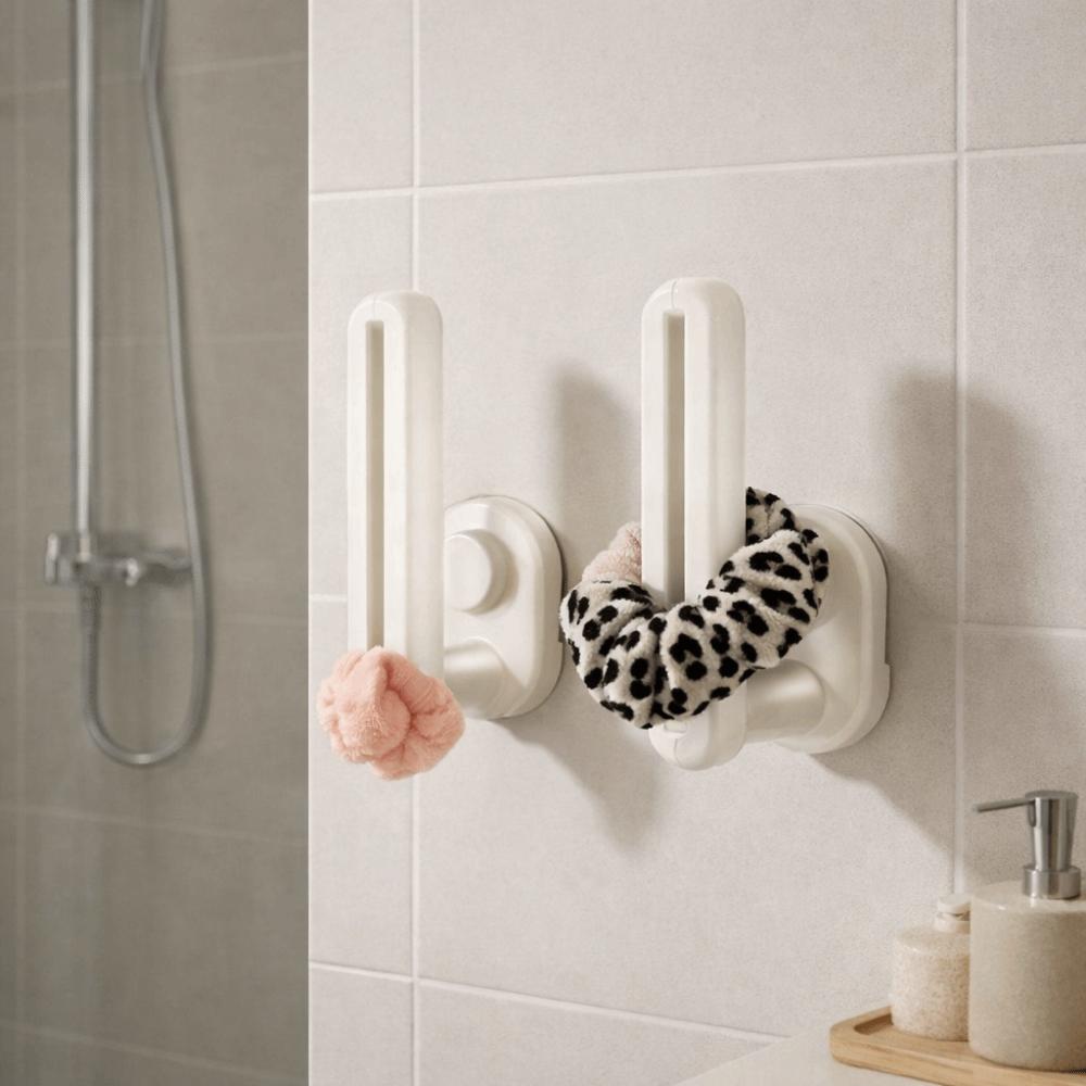 2 Pieces L-Shape Hairband Storage Hook Wall Mounted Hair Tie Display Holder  Bedroom