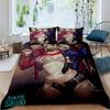 Suicide Squad 3-Piece Bedding Set: 3D-Printed Cartoon Duvet Cover Set (Includes Pillowcases; Inserts Not Included).